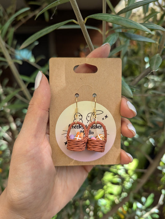 Easter Weave Basket Earrings | Special Easter Edition
